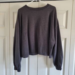 Universal Thread XXL Cropped Sweatshirt Plus Size Gray Athleisure Activewear Top